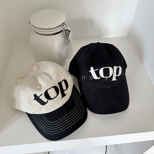 bebenous▲BabyWe刺绣字母TOP韩系ins风儿童撞色鸭舌帽男童帽子