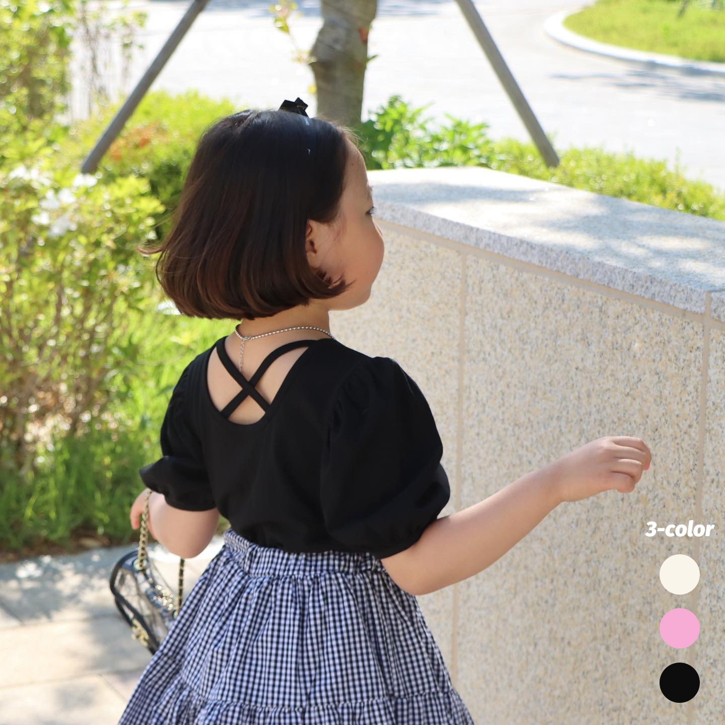 现货清仓无退换dailybebe韩代女童宝宝夏季薄款泡芙袖甜美短袖t恤