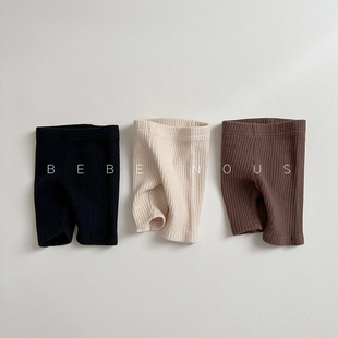 digreen▲BabyWe韩国代购童装肌理坑条万能百搭裤子加厚打底中裤