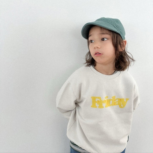 DG叠印字母friday纯棉毛圈卫衣