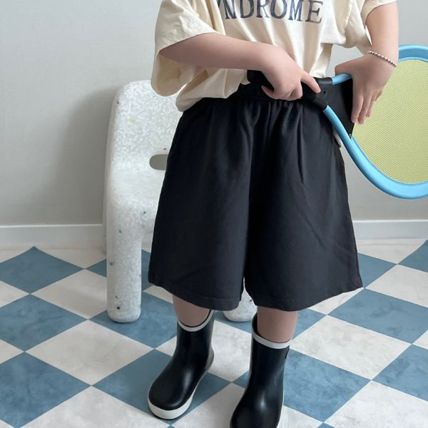 oatmeal▶BabyWe韩代童装夏季儿童宽松纯棉柔软阔腿中裤五分裤