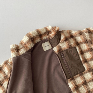 dailybebe▼BabyWe韩代童装儿童冬季仿羊羔绒儿童毛绒加厚大衣