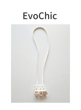 天然巴洛克珍珠天然白水晶皮革项链原创设计小众感项链