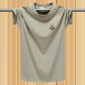 短袖 T恤男休闲宽松加大码 半袖 夏季 汗衫 胖子上衣潮