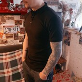 保罗衫 夏季 Polo修身 翻领简约日常纯色t恤薄款 男士 短袖