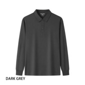 POLO衫 棉质 翻领T恤帅气商务潮卫衣宽松型潮透气日系新款 长袖 男款