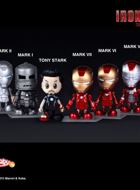HT hottoys Cosbaby 3寸 钢铁侠3 Tony MK1~7不含格纳库 全新现货