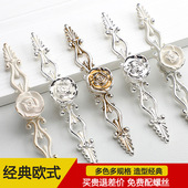 衣柜把手锌合金家具拉手 玫瑰花简约烤漆拉手 欧式 象牙白拉手