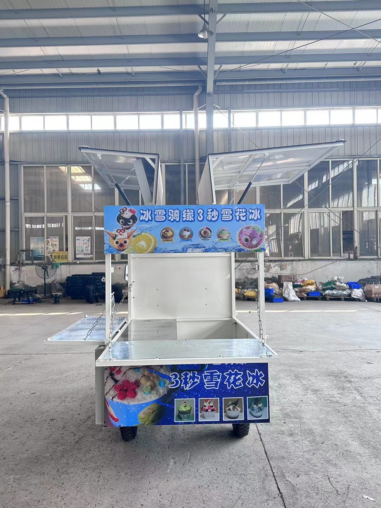 多功能小吃车电动三轮车餐车地摊美食车/早餐车/小吃