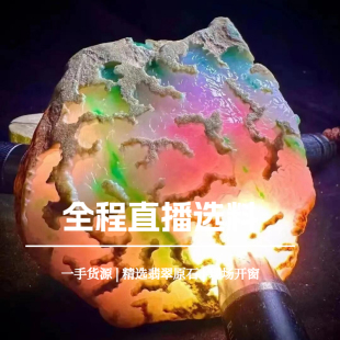 长玉翡翠天然翡翠原石毛料玉石珠宝奇石收藏级原料翡翠原石定制