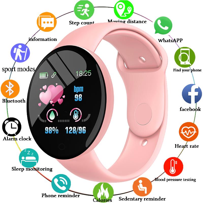 D18 Pro Smart Watch Men Women Bluetooth Fitness Tracker Brac 手表 国产腕表 原图主图