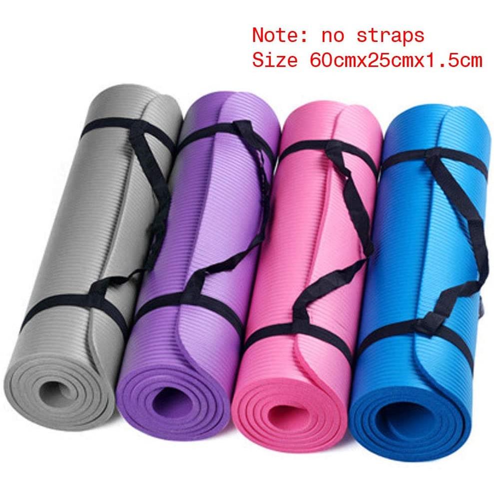 Yoga Mat Anti Skid Sports Fitness Mats 15Mm PVC pad gym pads 运动/瑜伽/健身/球迷用品 瑜伽垫 原图主图