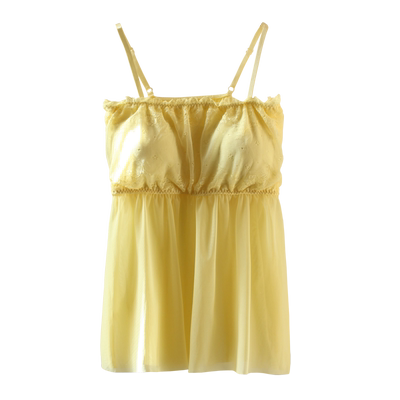 透视吊带睡衣带胸垫网纱