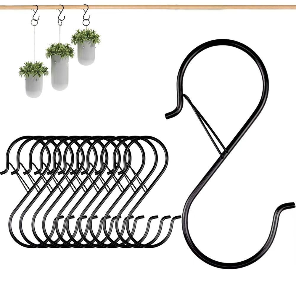 防风大挂钩免打孔承重加粗加厚铁制s型挂钩防风防脱落家居收纳S钩,收纳整理,挂钩/粘钩,淘宝优惠券,粉丝福利购,淘宝优惠卷