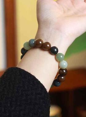 多色手串且末糖料青花和田玉