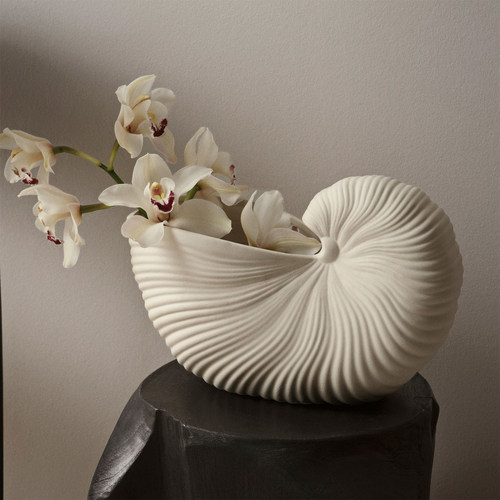 Ferm living shellpot鹦鹉螺花瓶贝壳花瓶花器