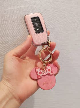 雷克萨斯钥匙链ES200套US260扣ES300壳NX200饰情侣女可爱卡通挂件