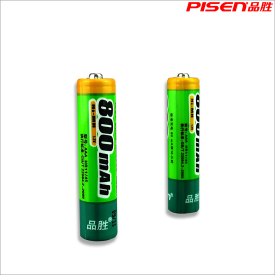 品胜镍氢充电电池无记忆效应 AAA 7号卡电800mAh(贰支装)