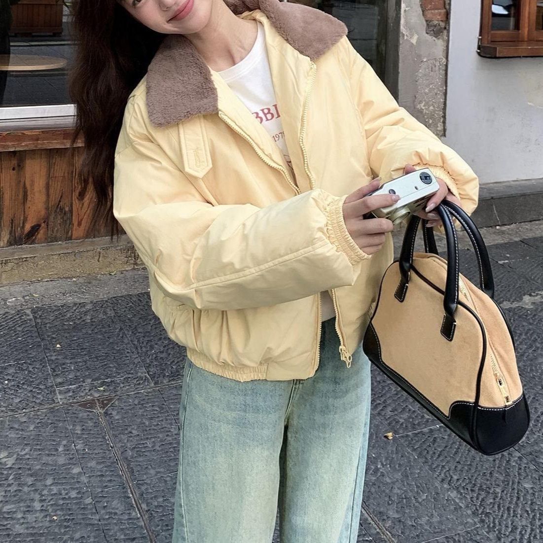 2025新款冬季羽绒棉服女