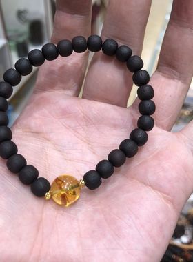 精品小叶降真香木作老型珠单圈女士款佛珠手串手链文玩木珠小礼品