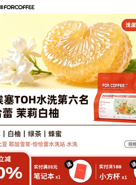四人新品埃塞俄比亚TOH水洗第六名恰恰蕾浅烘手冲咖啡豆227G