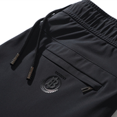 秋冬男士 子宽松 加绒爸爸裤 光面松紧腰休闲裤 弹力直筒商务中年男裤