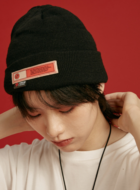 OSCill日系复古工装潮牌男女情侣休闲百搭保暖针织帽冷帽毛线帽