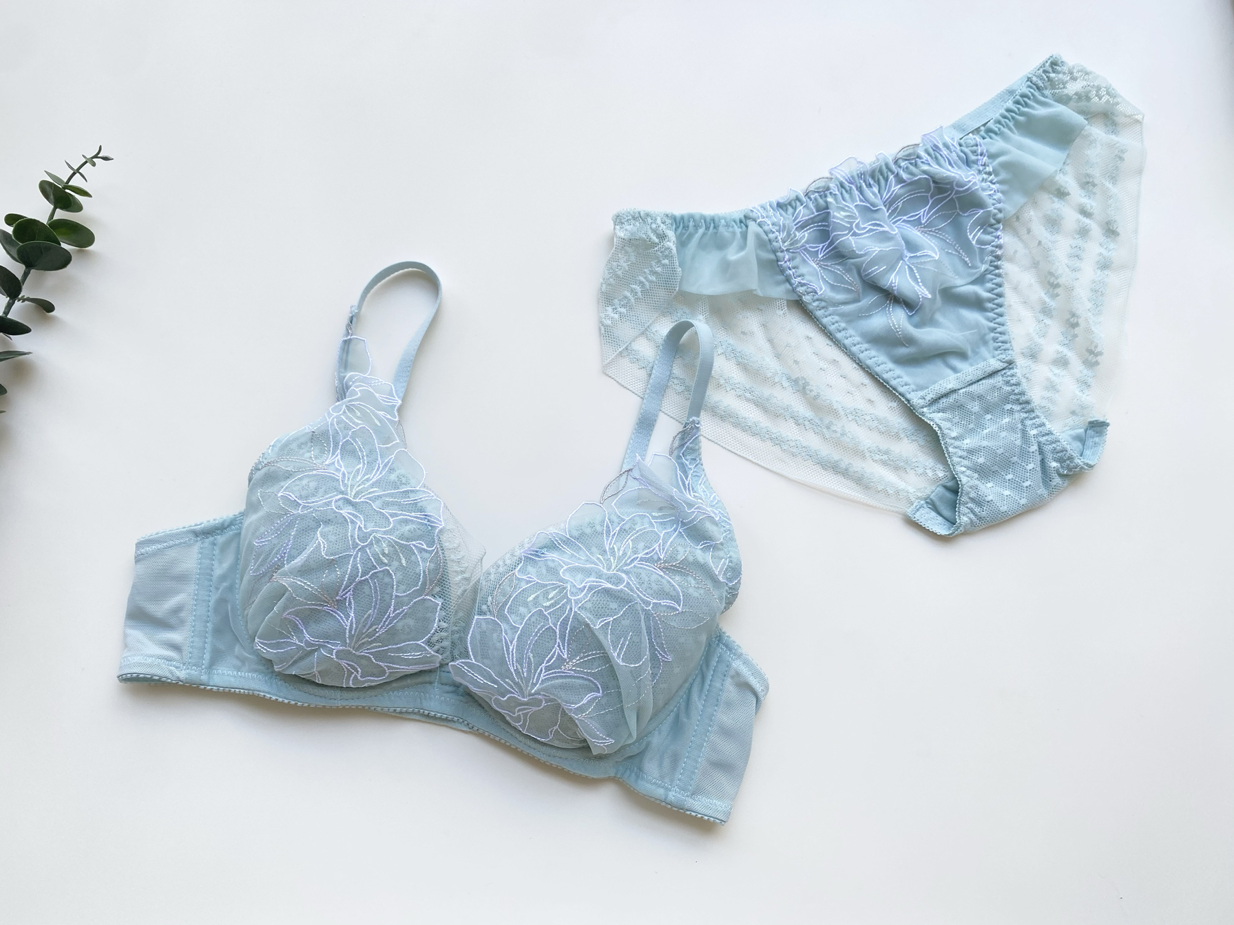 圆盘12水滴少女内衣薄杯软钢圈侧收套装夏款透气速干657075BCDEFG