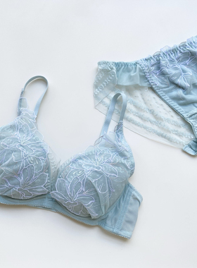 圆盘12水滴少女内衣薄杯软钢圈侧收套装夏款透气速干657075BCDEFG