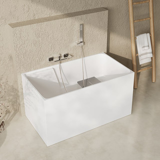 德国贝朗家用小户型mini方形独立式亚克力浴缸日式深泡可移动便捷