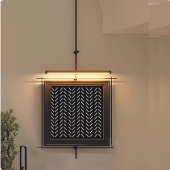 卧室装 饰画高级感主卧 轻奢灯光画酒店客房床头装 饰床头装 饰画法式