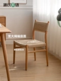 源氏木语 Столковое кресло с твердым деревом Простые веревки из маленьких задних стульев маленькие дома повседневные стулья ресторан дубовый стул