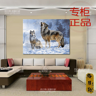 0412 Chính hãng Wai Meng Wool Stereo Snow Wolf thực tế Tấm thảm tấm thảm Phòng khách Hành lang Tranh trang trí - Tapestry