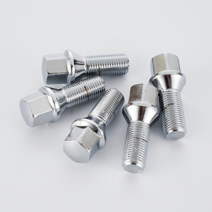 轮毂改装螺丝车轮螺栓17对边M14x1.5牙长28mm 锥面