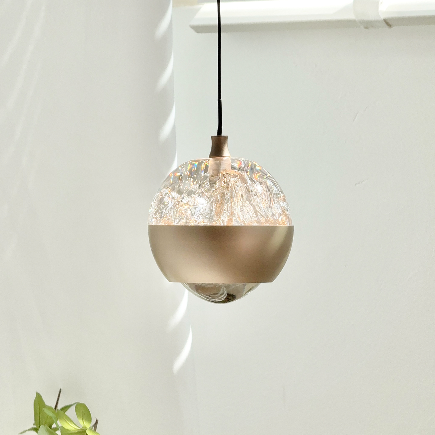 意式轻奢卧室床头小吊灯现代简约冰川艺术吊灯玄关过道创意装饰灯