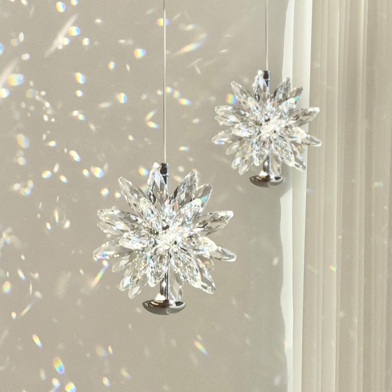 轻奢水晶小吊灯现代简约卧室床头灯设计师款创意法式复古餐厅灯具