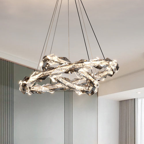 客厅卧室水晶吊灯简约现代轻奢