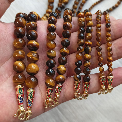 正品黄虎眼石毫米小模男女链子