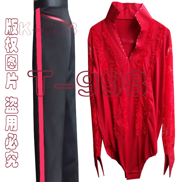 现货订做拉丁舞服饰 少儿成人男士拉丁舞表演服 拉丁舞服装T-998在类目 运动/瑜伽/健身/球迷用品, 舞蹈/健美操/体操, 拉丁舞, 拉丁舞练习套装中 - 来自Buy2taobao.com提供专业的淘宝代购服务