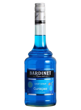 Bardinet Curacao 必得利蓝色柑橘糖浆 无酒精蓝橙糖浆调酒基酒