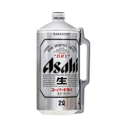 日本进口朝日啤酒ASAHI超爽辛口精酿生啤酒2L升大桶装扎啤黄啤酒 - 封面
