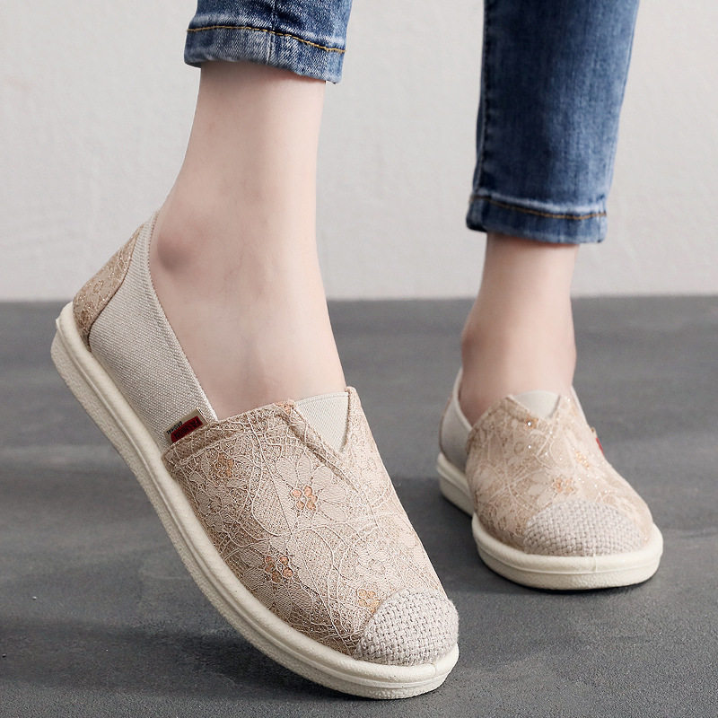 官方老北京布鞋女士春秋新款一脚蹬透气软底渔夫鞋平底妈妈女单鞋,女鞋,传统布鞋,淘宝优惠券,粉丝福利购,淘宝优惠卷