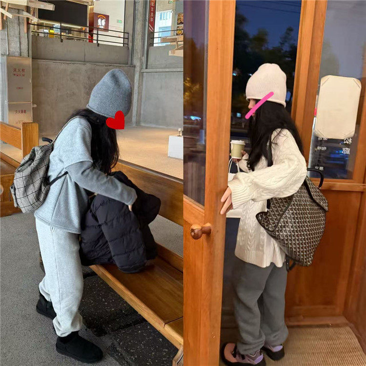 卷卷家 软厚加绒中性风两色松紧腰卫裤,童装/婴儿装/亲子装,运动裤卫裤,淘宝优惠券,粉丝福利购,淘宝优惠卷