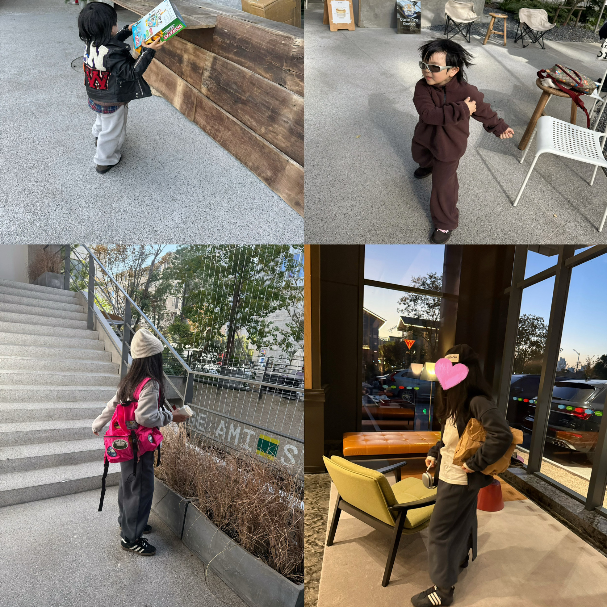 卷卷家 三色暖烘烘摇粒绒亲子系列，全/半开拉卫衣，长裤，半长裙