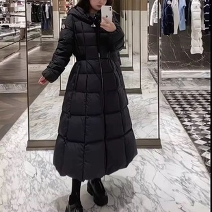 蒙家加厚收腰羽绒服女加长款过膝到脚踝修身显瘦淑女2025新款外套