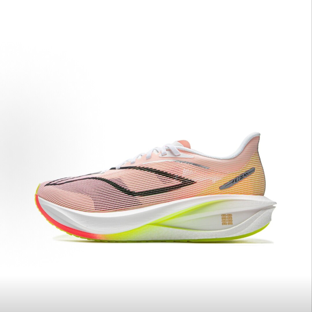 李宁飞电5C跑步鞋2025新款男䨻丝碳板回弹反光轻量跑鞋ARMV001-15