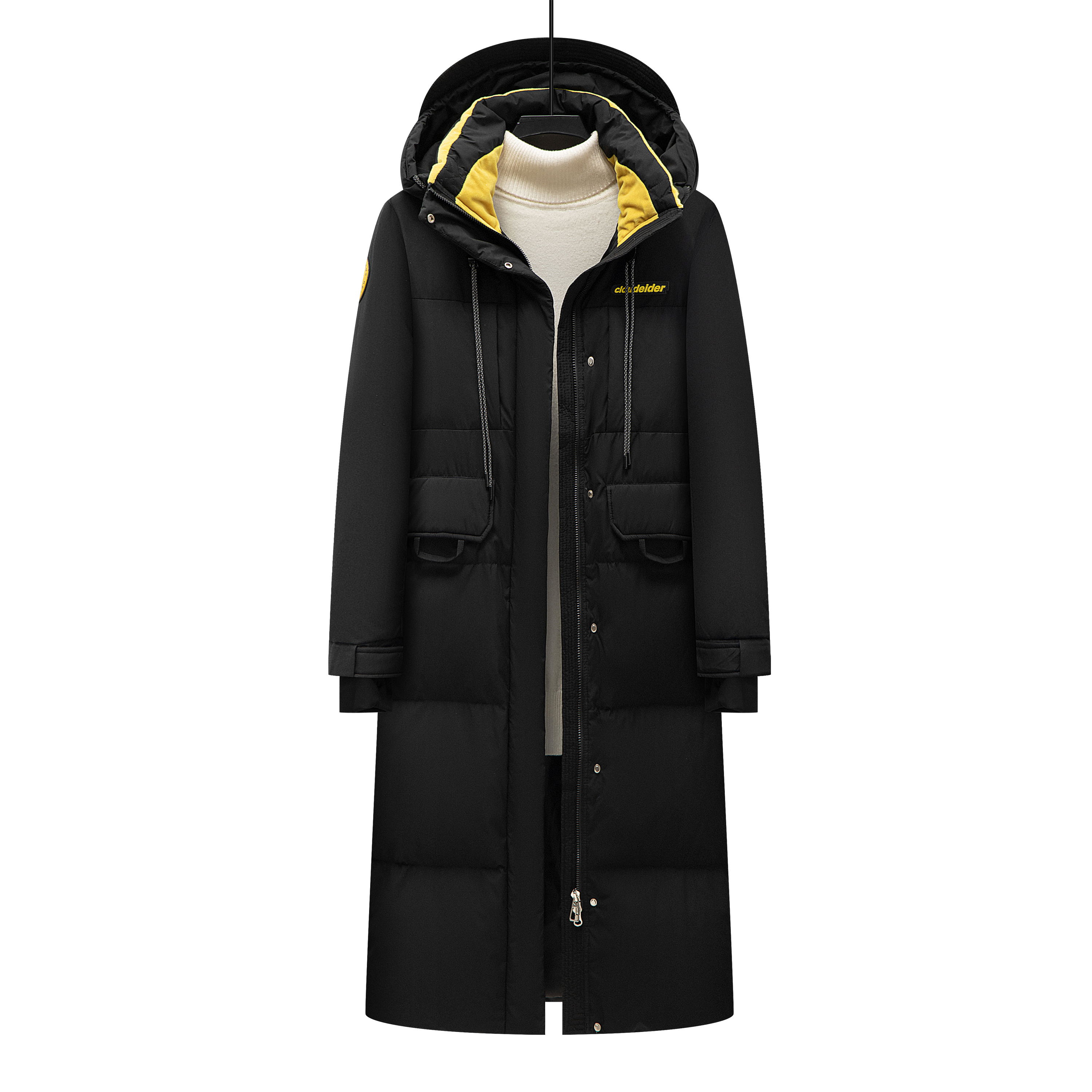 【芳芳力荐】冬季新款男女同款加厚过细长款外套25188