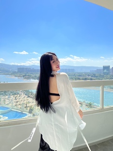 希希衬衣现代舞抒情爵士古风休闲宽松