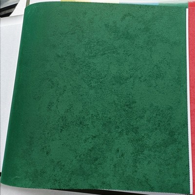 美式斑驳复古绿色墙布古典绿壁布