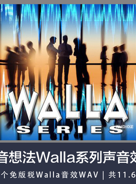 声音想法Walla系列声音效果WAV 425个免版税Walla音效